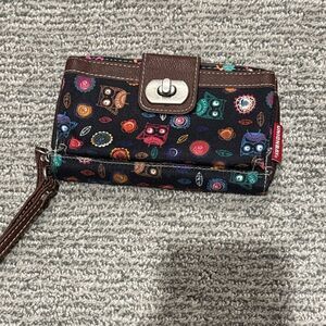 Unionbay and Multicolor Owl Pattern Wallet